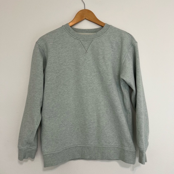Lululemon All Yours Crew Terry Sweatshirt in Heathered Island Mist - Picture 3 of 10